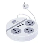 Lapcare Lapex-003 Power Extension 3 Socket + 3USB (White)(LAPEX-003)