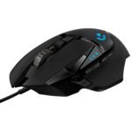 Logitech G502 Hero High Performance Wired Gaming Mouse, Hero 25K Sensor, 25,600 DPI, RGB, Adjustable Weights, 11 Programmable Buttons, On-Board Memory, PC/Mac - Black